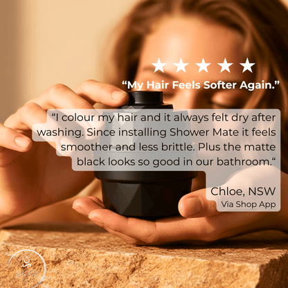 Shower Mate by HolyH₂O™ | Compact Shower Filter - HolyH2O